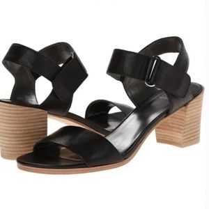 Stuart Weitzman Broadband Nero Sport Calf sandal Leather 9.5M